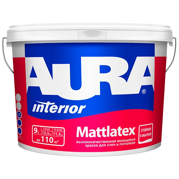 Купить краску для фасада Aura Interior Mattlatex в Омске