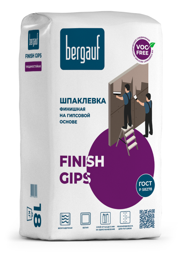 Купить шпаклевка финишная Bergauf Finish Gips Омск