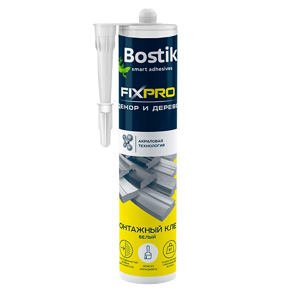 Купить жидкие гвозди Bostik Fixpro Декор и Дерево Омск