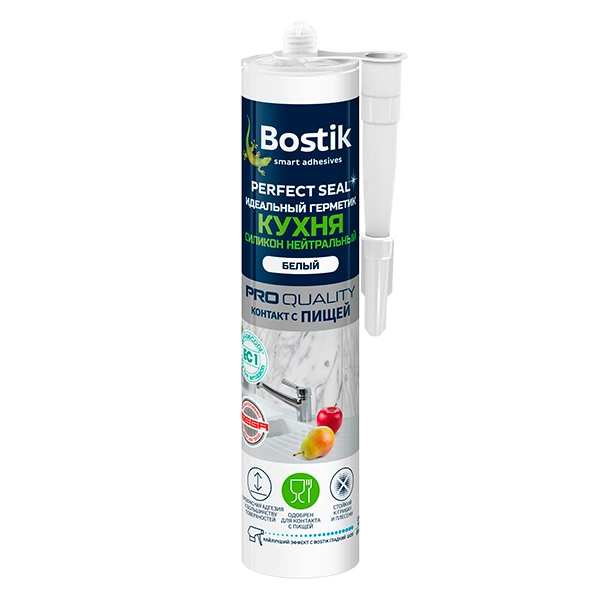 Купить силиконовый герметик Bostik Perfect Seal Кухня Силикон Нейтральный Омск