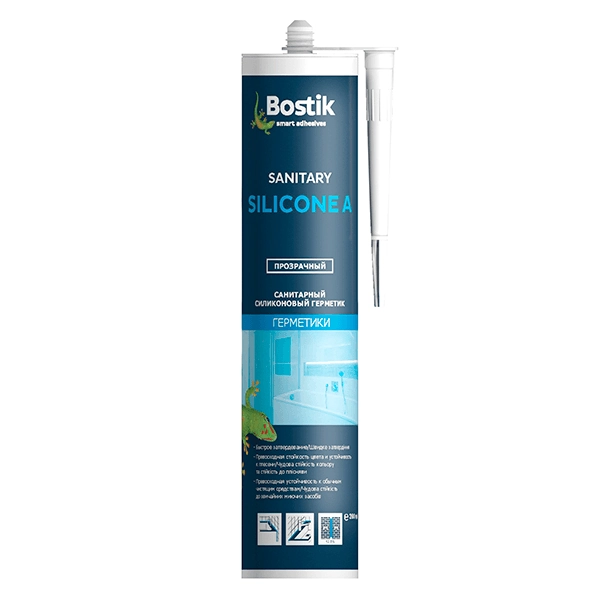 Купить силиконовый герметик Bostik Silicone A Санитарный Омск