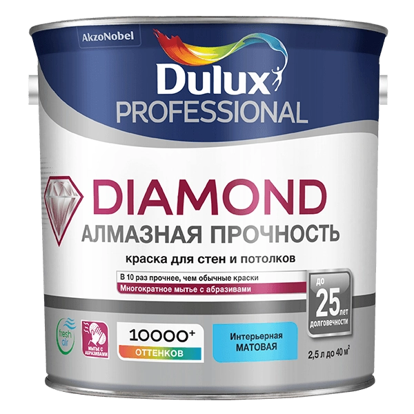 Стойкая краска Dulux Dimond