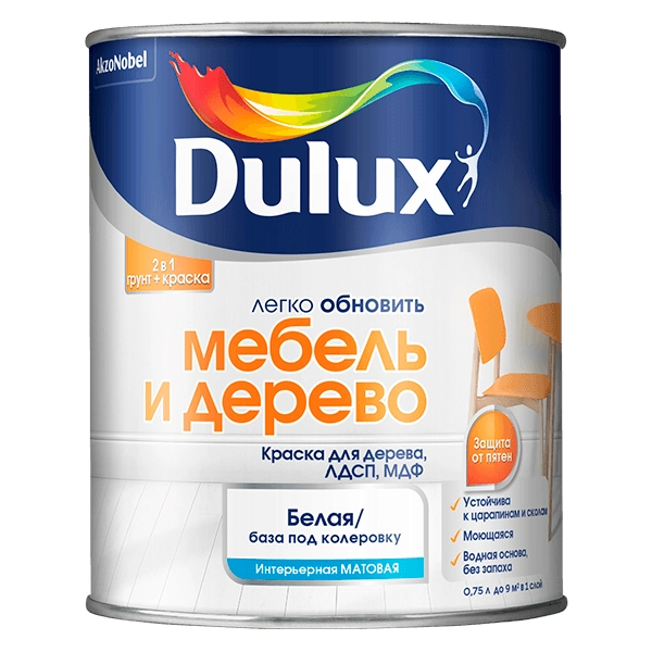 Купить краска для мебели Dulux Мебель и Дерево Омск