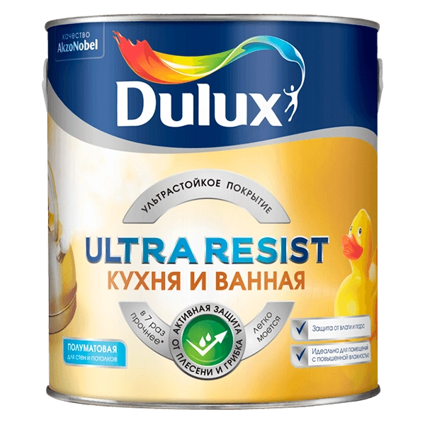 Купить краска Dulux Ultra Resist Кухня и Ванная Омск