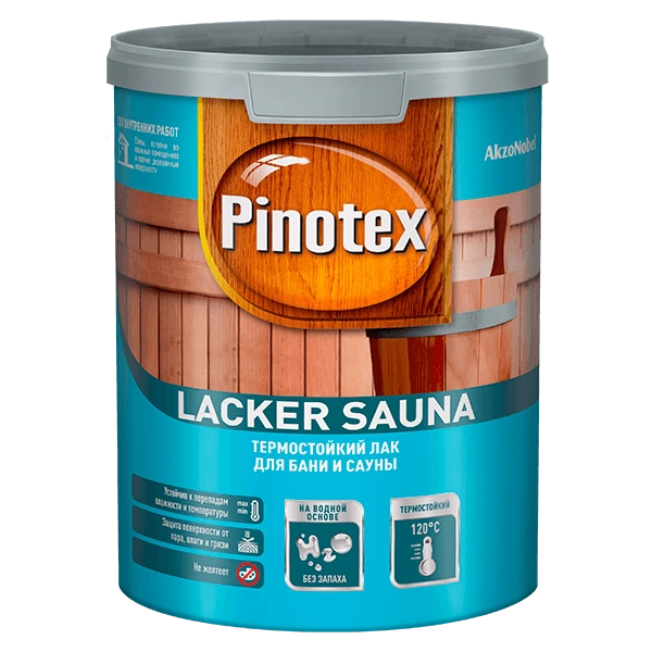 Купить лак для дерева Pinotex Lacker Sauna Омск