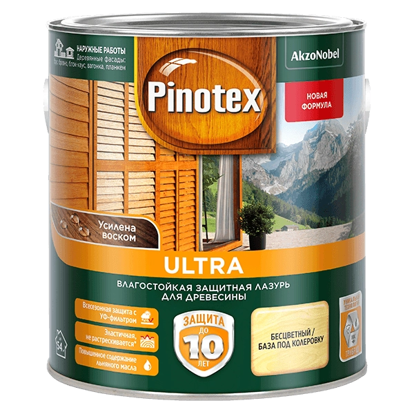 Защитная лазурь Pinotex Ultra