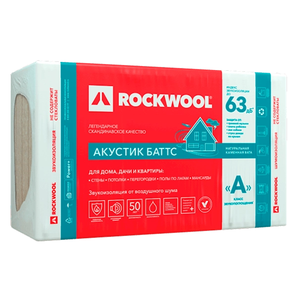 Купить шумоизоляцию Rockwool Акустик Баттс Омск