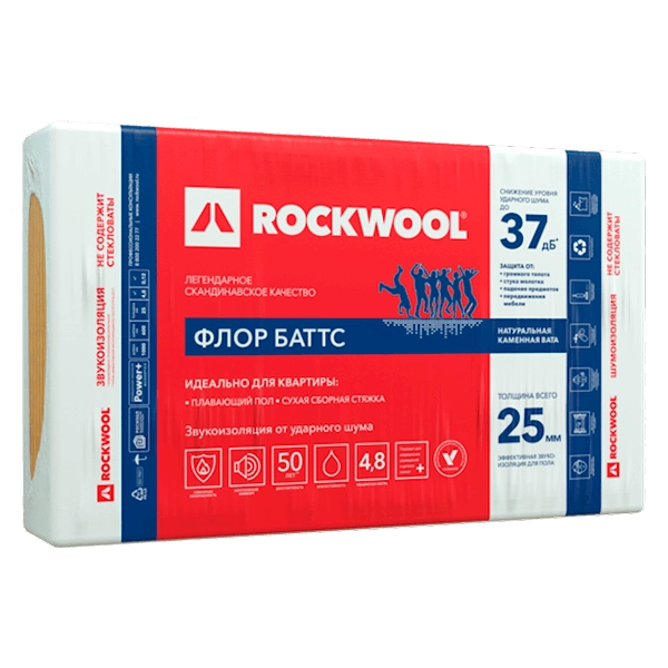 Купить шумоизоляцию Rockwool Флор Баттс Омск