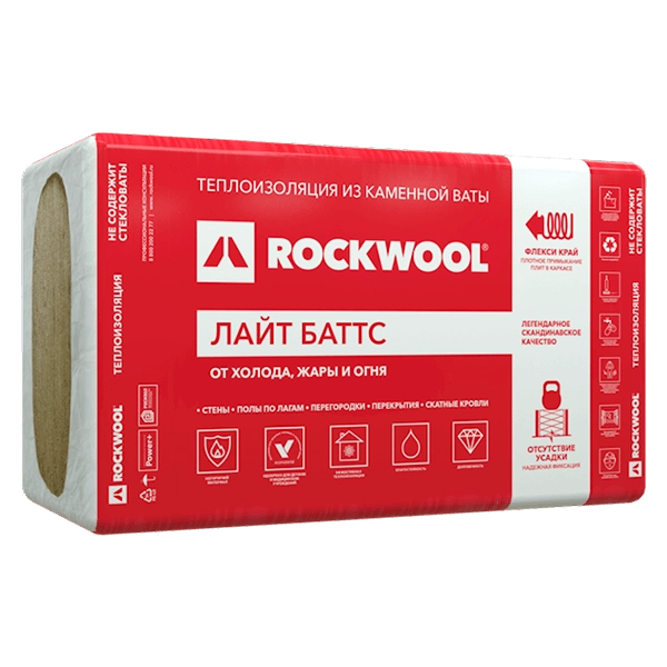 Купить утеплитель Rockwool Лайт Баттс Омск