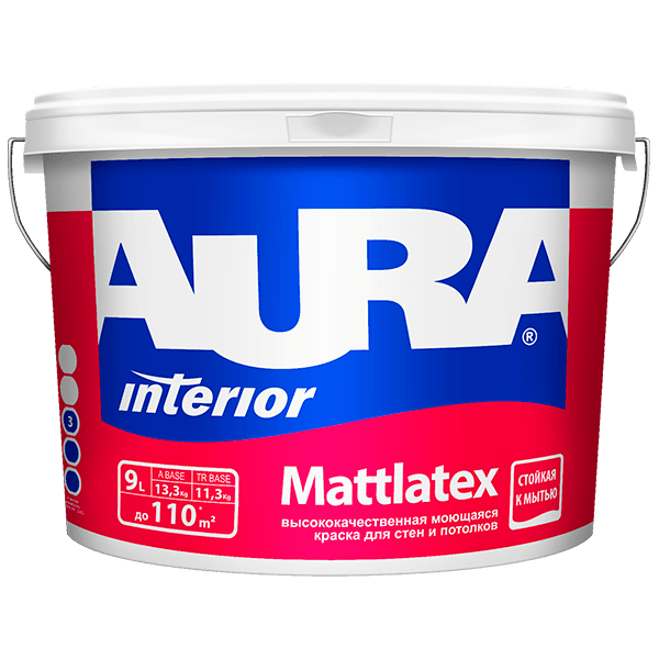 Купить краску для фасада Aura Interior Mattlatex в Омске