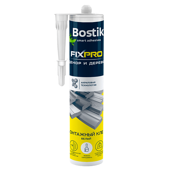 Купить жидкие гвозди Bostik Fixpro Декор и Дерево Омск