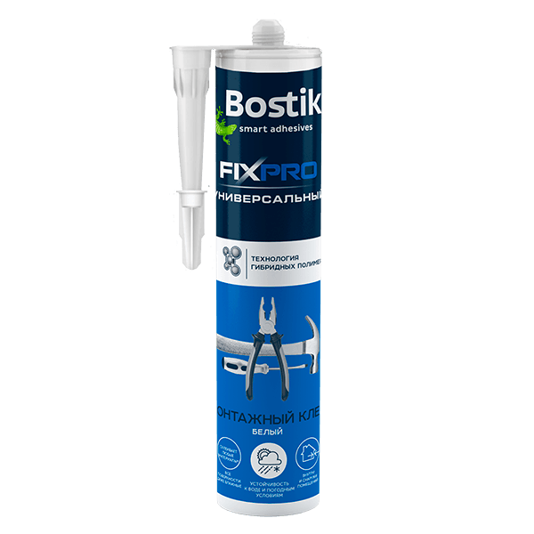 Купить жидкие гвозди Bostik Fixpro Универсальный белый Омск