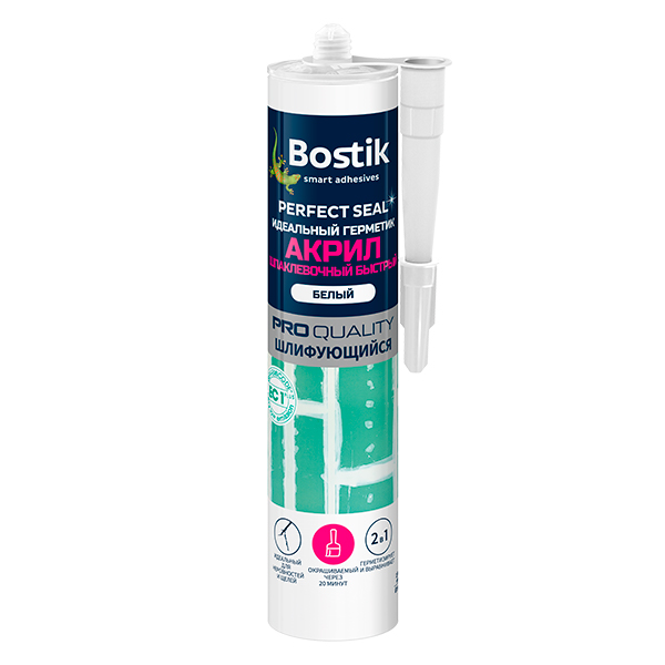 Купить акриловый герметик Bostik Perfect Seal Шпаклевочный быстрый Омск