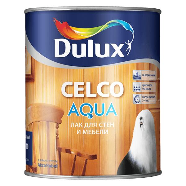 Купить лак по дереву Dulux Celco Aqua Омск