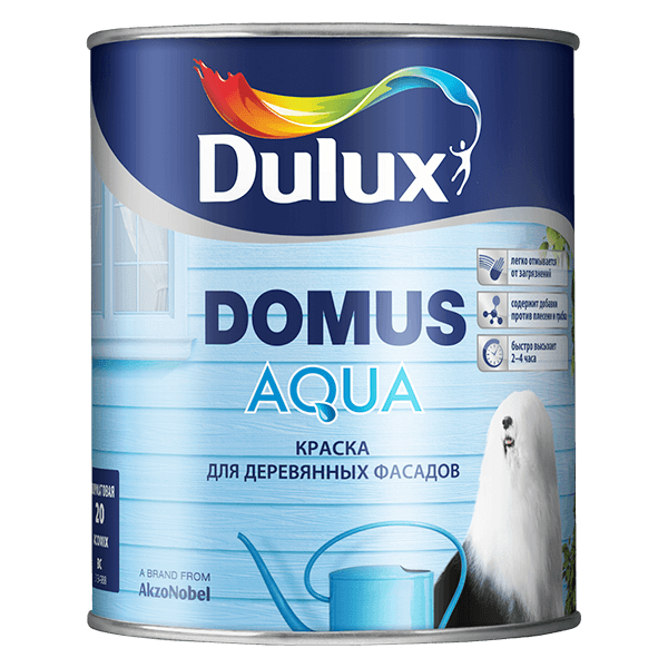 Купить краска для фасада Dulux Domus Aqua Омск