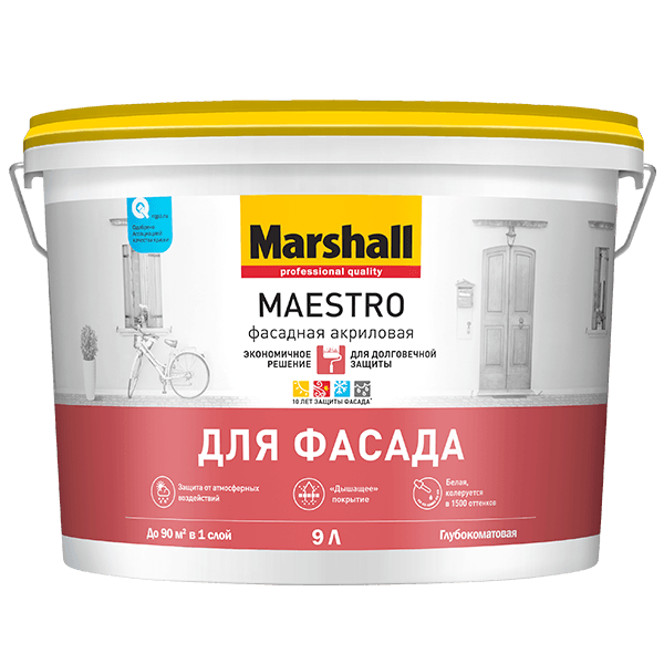 Купить краска фасадная Marshall Maestro Для Фасада Омск