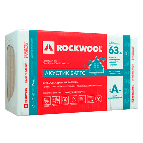 Купить шумоизоляцию Rockwool Акустик Баттс Омск