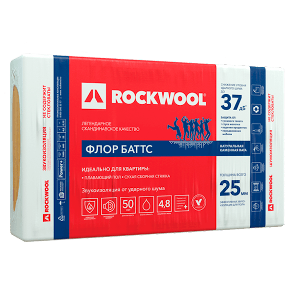 Купить шумоизоляцию Rockwool Флор Баттс Омск