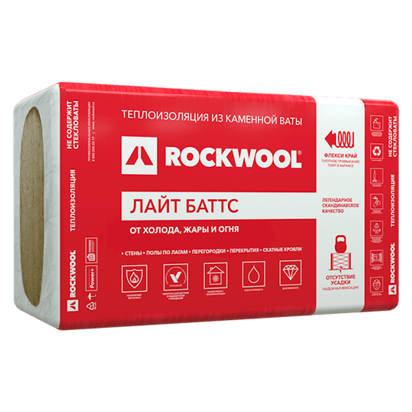 Купить утеплитель Rockwool Лайт Баттс Омск